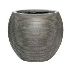 Abby Ridged Plant Pot - Dark Grey 17 Abby Ridged Plant Pot - Dark Grey -Plant Promotion Store 6FSTRIGA4