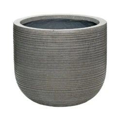 Cody Ridged Plant Pot - Dark Grey -Plant Promotion Store 6FSTRIGD6