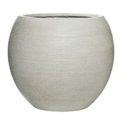 Abby Ridged Plant Pot - Cement 17 Abby Ridged Plant Pot - Cement -Plant Promotion Store Abby Ball Plant Pot Ridged Cement 51.5x44.5cm