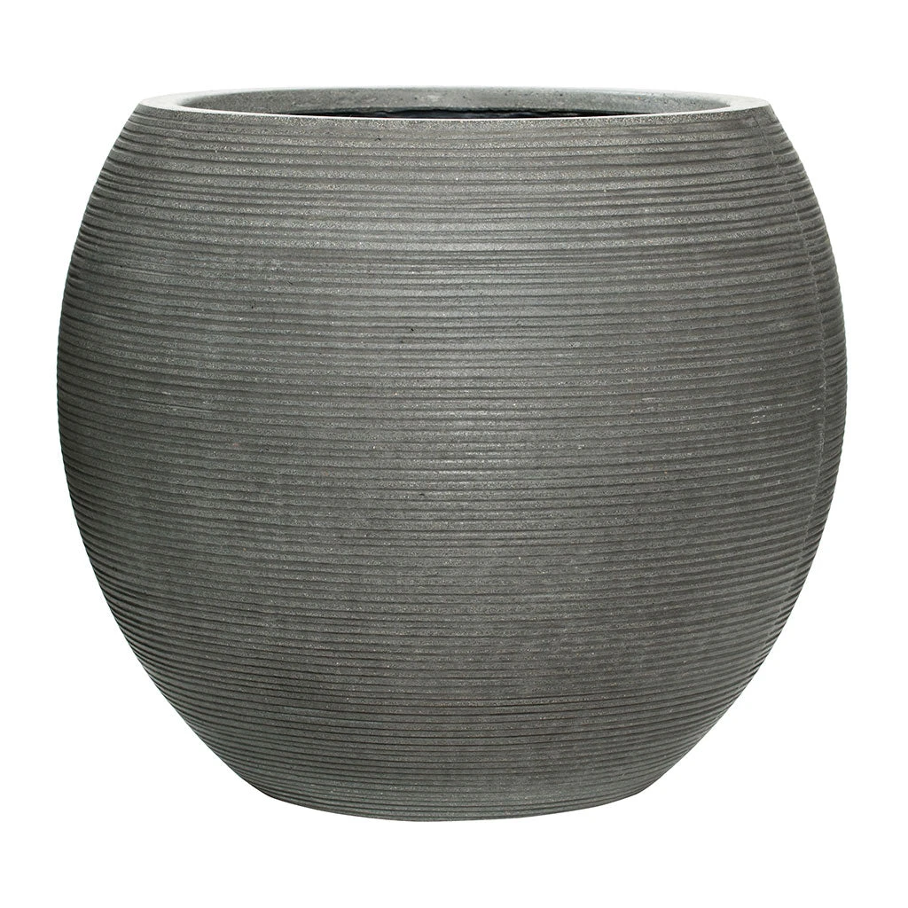 Abby Ridged Plant Pot - Dark Grey 13 Abby Ridged Plant Pot - Dark Grey - Image 11