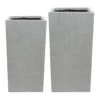 Amfa Tall Square Planters - Set Of 2 - Grey -Plant Promotion Store Amfa Tall Square Planters Set of 2 Grey