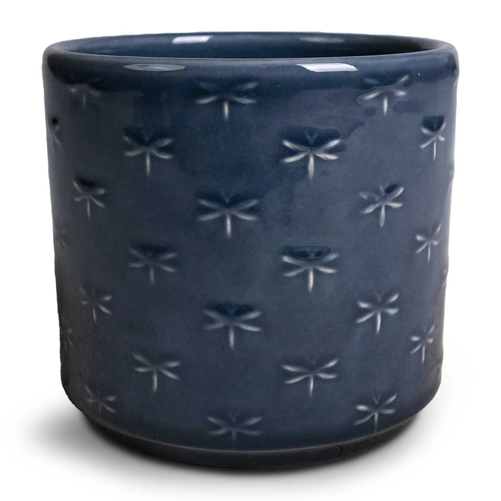 Arley Plant Pot - Blue Dragonfly 6 Arley Plant Pot - Blue Dragonfly - Image 4