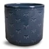 Arley Plant Pot - Blue Dragonfly -Plant Promotion Store Arley Plant Pot Blue Dragonfly 14.5x15.5cm