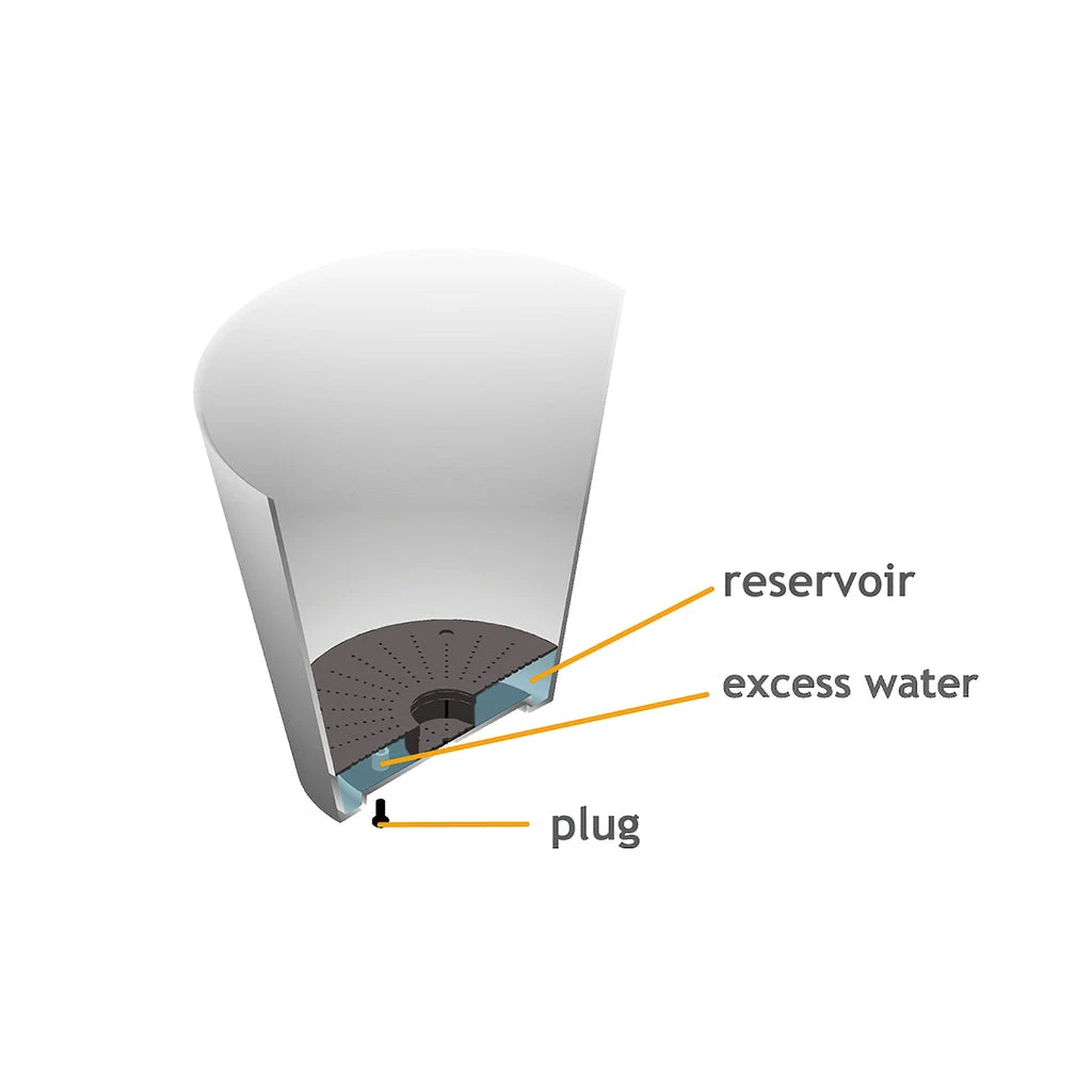 Claire Artstone Plant Pot - Grey 11 Claire Artstone Plant Pot - Grey - Image 9