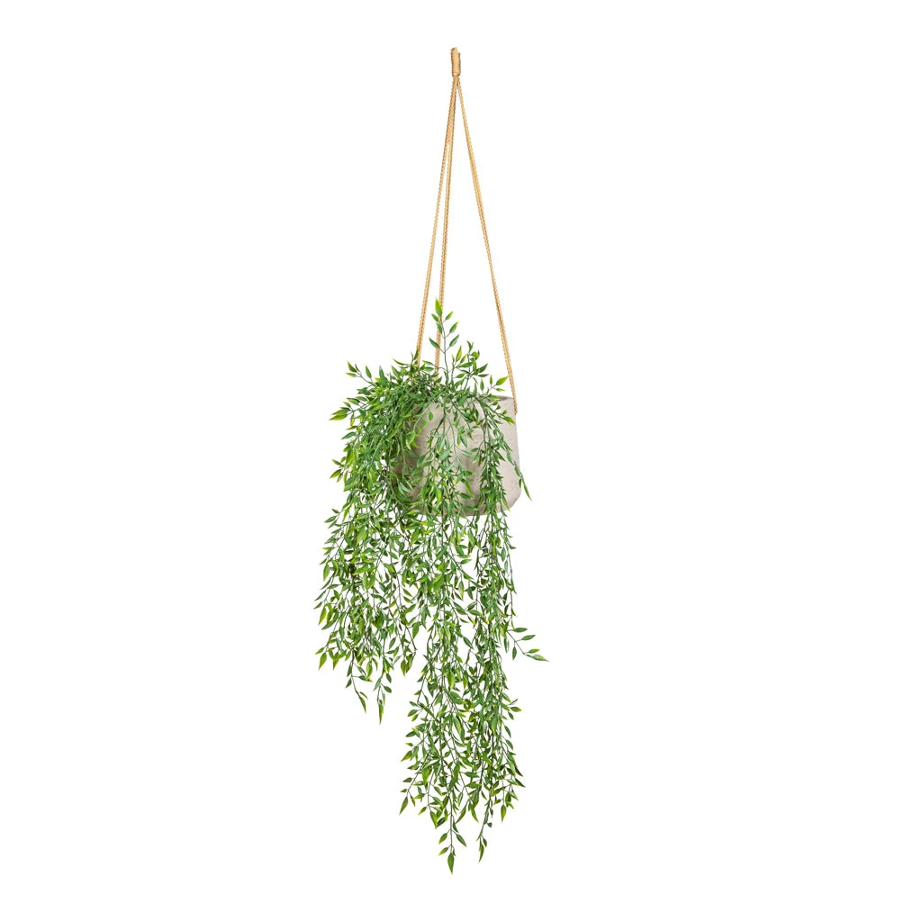 Patt Hanging Plant Pot - Grey Washed 9 Patt Hanging Plant Pot - Grey Washed - Image 7