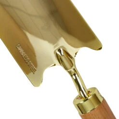 Beech Wood Trowel - Gold Plated Stainless Steel -Plant Promotion Store Beech Wood Trowel Gold Plated Stainless Steel DETAIL