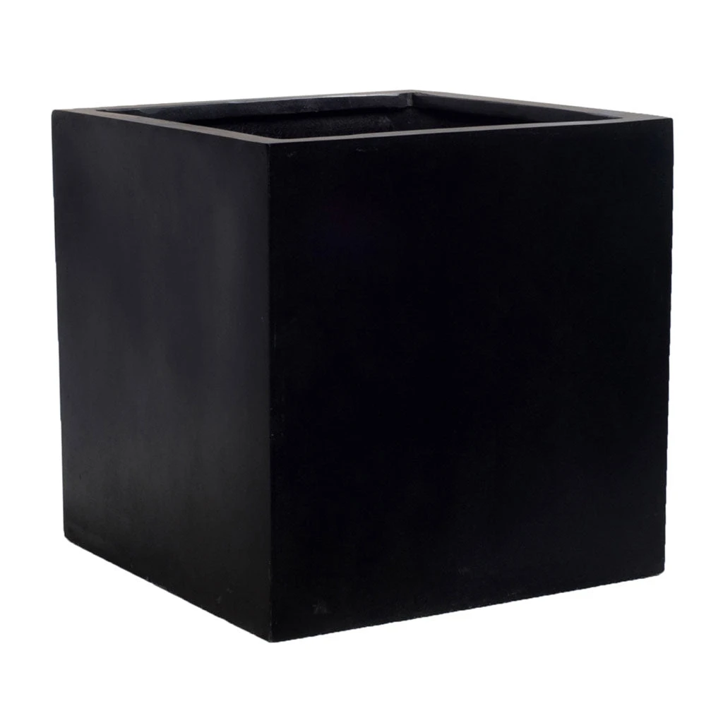 Block Natural Planter - Black 6 Block Natural Planter - Black - Image 4