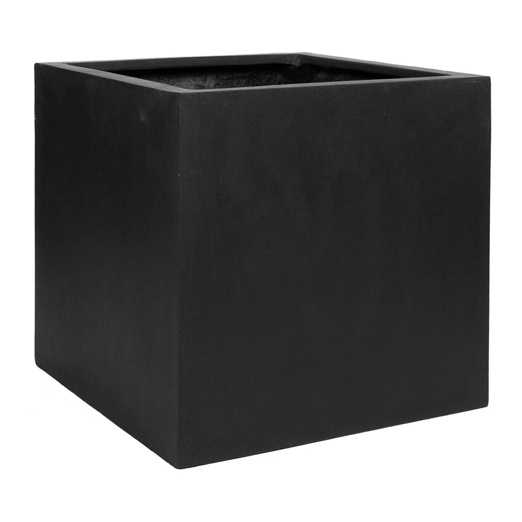 Block Natural Planter - Black 3 Block Natural Planter - Black