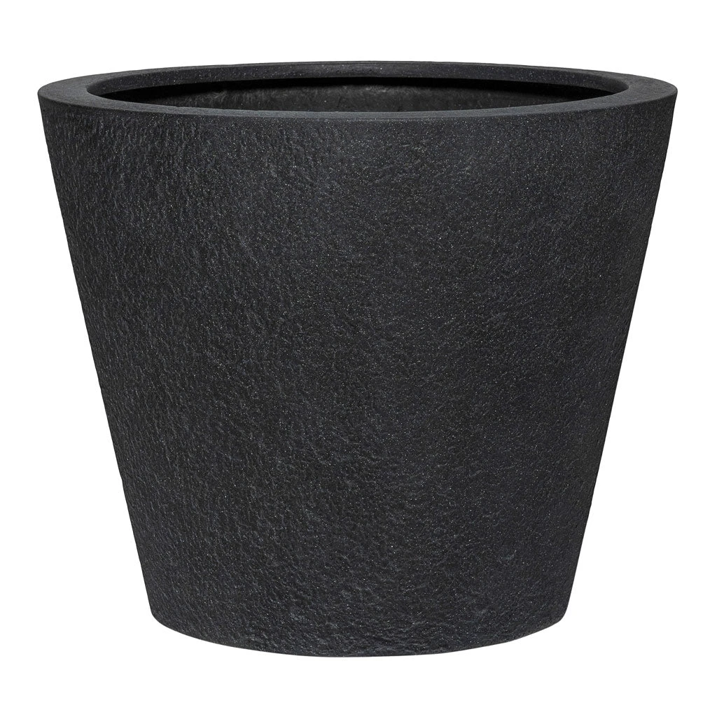 Bucket Granite Planter - Midnight Black 3 Bucket Granite Planter - Midnight Black