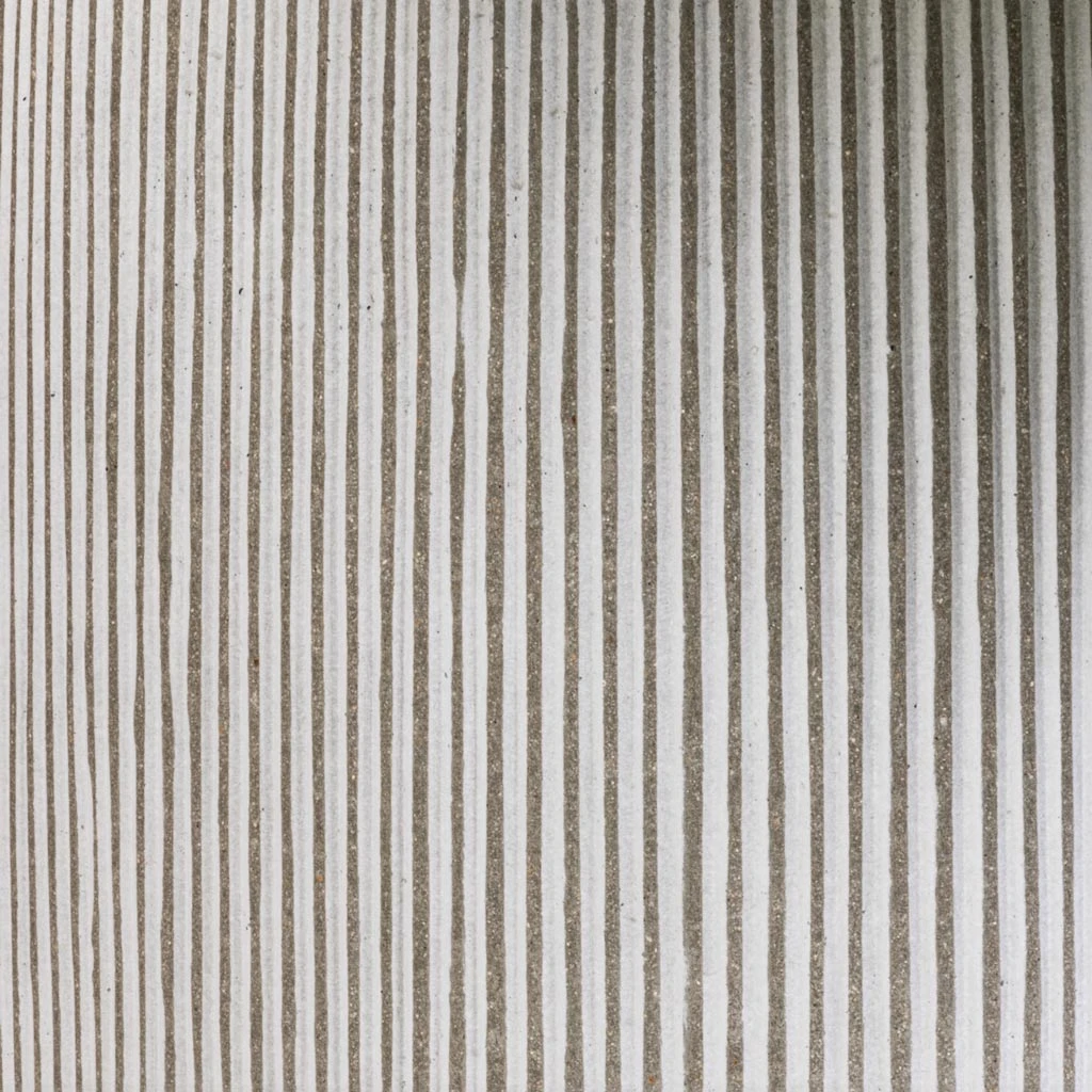 Perry Ridged Plant Pot - White Stripe 7 Perry Ridged Plant Pot - White Stripe - Image 5