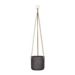 Charlie Hanging Plant Pot - Black Washed 16 Charlie Hanging Plant Pot - Black Washed -Plant Promotion Store Charlie Hanging Plant Pot Black Washed Medium
