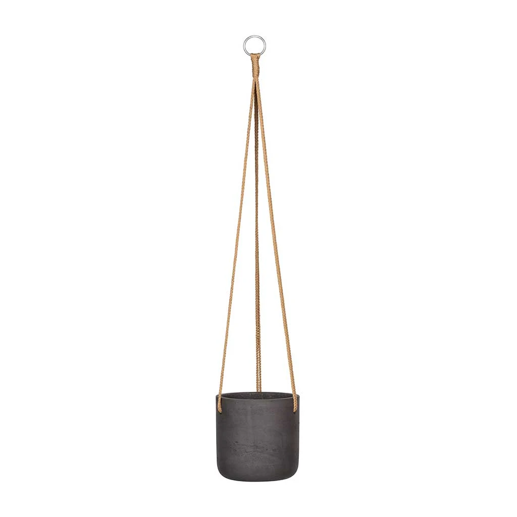 Charlie Hanging Plant Pot - Black Washed 8 Charlie Hanging Plant Pot - Black Washed - Image 6