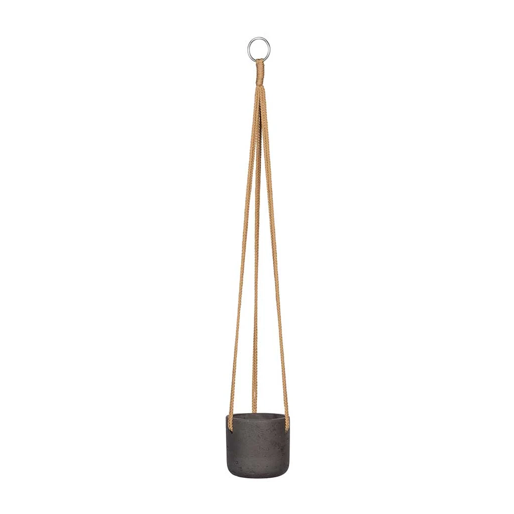 Charlie Hanging Plant Pot - Black Washed 7 Charlie Hanging Plant Pot - Black Washed - Image 5