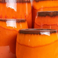 Charlotte Plant Pot - Orange -Plant Promotion Store Charlotte orange Group 3