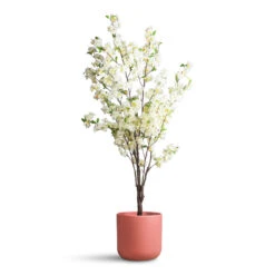 Lisbon Plant Pot - Blush Rose -Plant Promotion Store Cherry Blossom Tree White Artificial 135cm Lisbon Pot Blush Rose 26x26cm