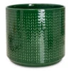 Chevron Plant Pot - Emerald 2 Chevron Plant Pot - Emerald -Plant Promotion Store Chevron Pot Emerald 19x17cm