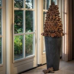 Claire Artstone Tall Planter - Black 10 Claire Artstone Tall Planter - Black -Plant Promotion Store Claire Artstone Tall Planter Black 2