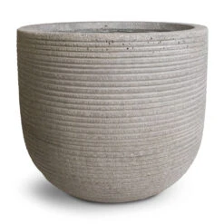 Cody Ridged Plant Pot - Cement 15 Cody Ridged Plant Pot - Cement -Plant Promotion Store Cody Plant Pot Ridged Cement 28x25cm