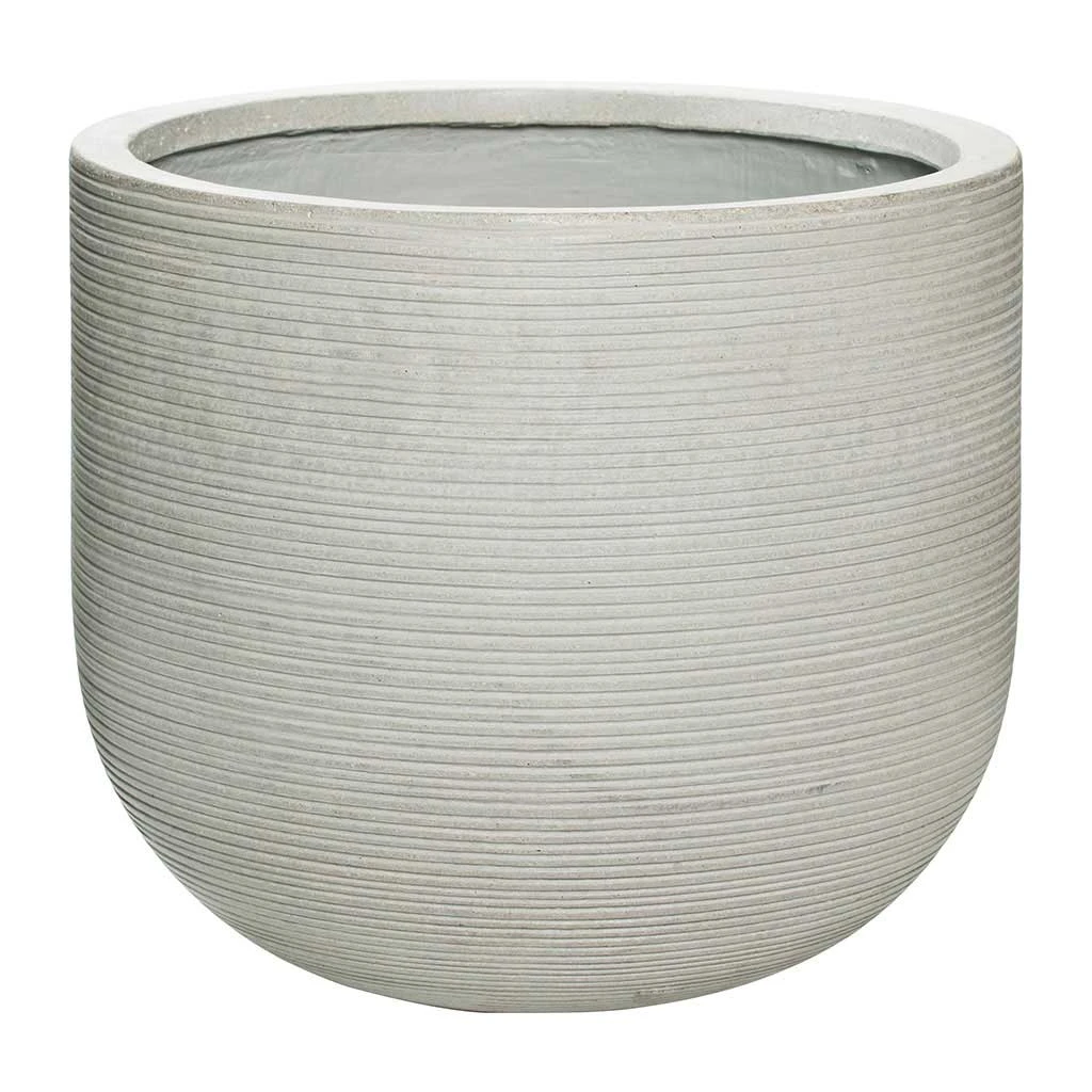 Cody Ridged Plant Pot - Cement 11 Cody Ridged Plant Pot - Cement - Image 9