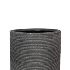 Cody Ridged Tall Planter - Dark Grey -Plant Promotion Store Cody Plant Vase Ridged Dark Grey 28x45cm 3