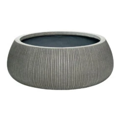 Eileen Ridged Plant Bowl - Dark Grey 12 Eileen Ridged Plant Bowl - Dark Grey -Plant Promotion Store Eileen Plant Bowl Ridged Dark Grey 53x21cm