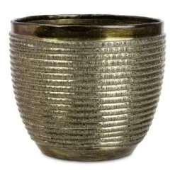 Elise Metal Plant Pot - Green 17 Elise Metal Plant Pot - Green -Plant Promotion Store Elise Metal Pot Green 17x15cm