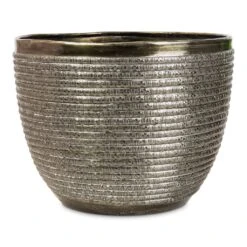 Elise Metal Plant Pot - Green 25 Elise Metal Plant Pot - Green -Plant Promotion Store Elise Metal Pot Green 21x16cm