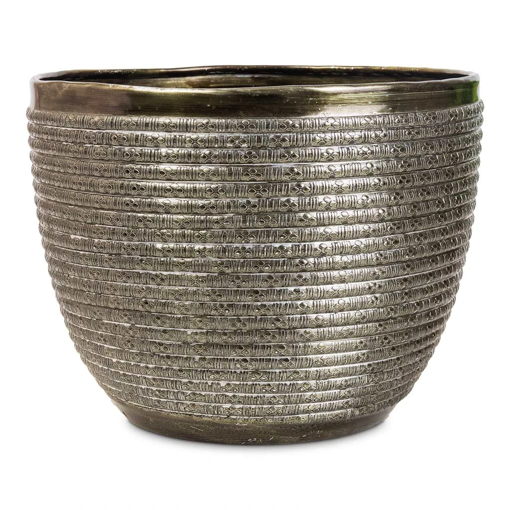 Elise Metal Plant Pot - Green 14 Elise Metal Plant Pot - Green - Image 12
