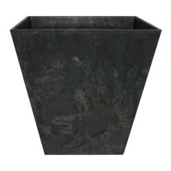 Ella Artstone Plant Pot - Black