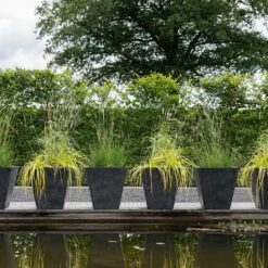 Ella Artstone Plant Pot - Black -Plant Promotion Store Ella Artstone Black LS2