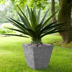 Ella Artstone Plant Pot - Grey -Plant Promotion Store Ella Artstone Grey LS2