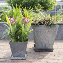 Ella Artstone Plant Pot - Grey -Plant Promotion Store Ella Artstone Plant Pot Grey 7