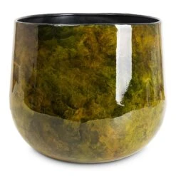 Emmie Metal Plant Pot - Mystic Yellow -Plant Promotion Store Emmie Metal Pot Mystic Yellow 31x25cm