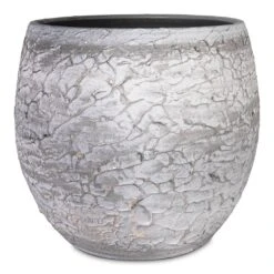 Evi Plant Pot - Antique Silver -Plant Promotion Store Evi Plant Pot Antique Silver 32x29cm