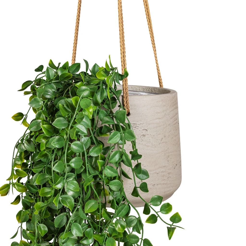 Patt Hanging Plant Pot - Grey Washed 5 Patt Hanging Plant Pot - Grey Washed - Image 3