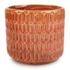 Flor Plant Pot - Orange -Plant Promotion Store Flor Plant Pot Orange 14x12cm