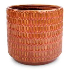 Flor Plant Pot - Orange -Plant Promotion Store Flor Plant Pot Orange 18x16cm