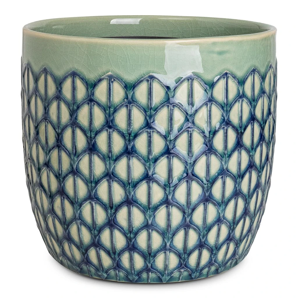 Geo Plant Pot - Jade Green 6 Geo Plant Pot - Jade Green - Image 4