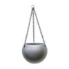 Gradient Hanging Plant Globe - Matt Grey