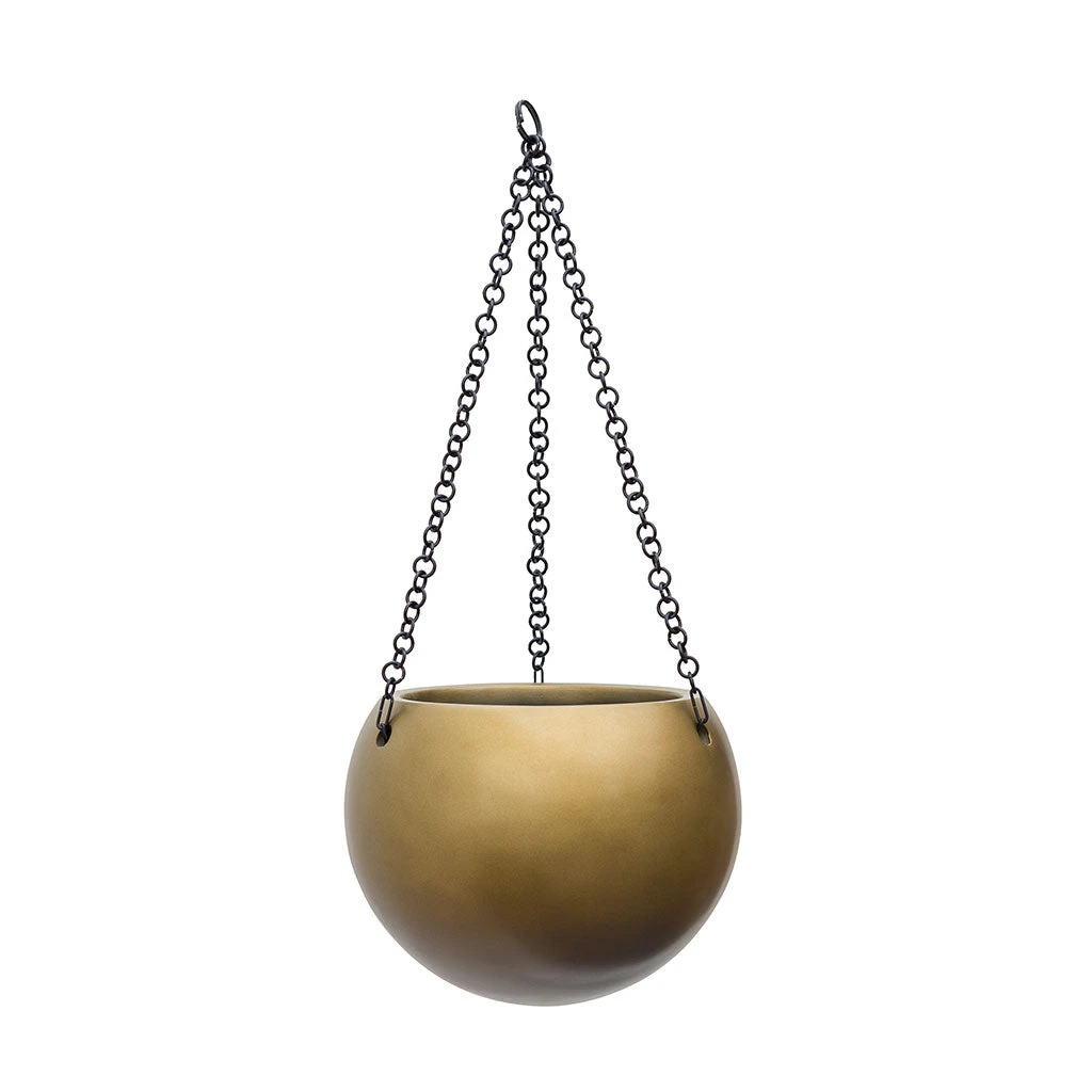 Gradient Hanging Plant Globe - Matt Honey 3 Gradient Hanging Plant Globe - Matt Honey