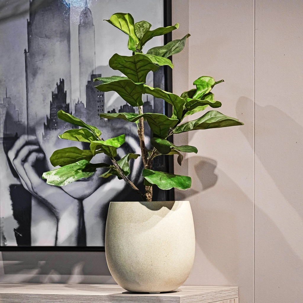 Grigio Balloon Plant Pot - Antique White Concrete 4 Grigio Balloon Plant Pot - Antique White Concrete - Image 2