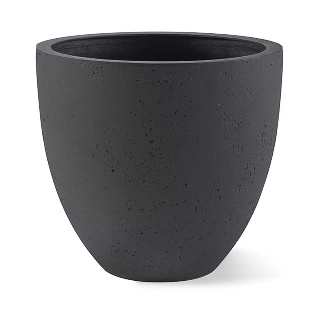 Grigio Egg Pot Planter - Anthracite Concrete 3 Grigio Egg Pot Planter - Anthracite Concrete