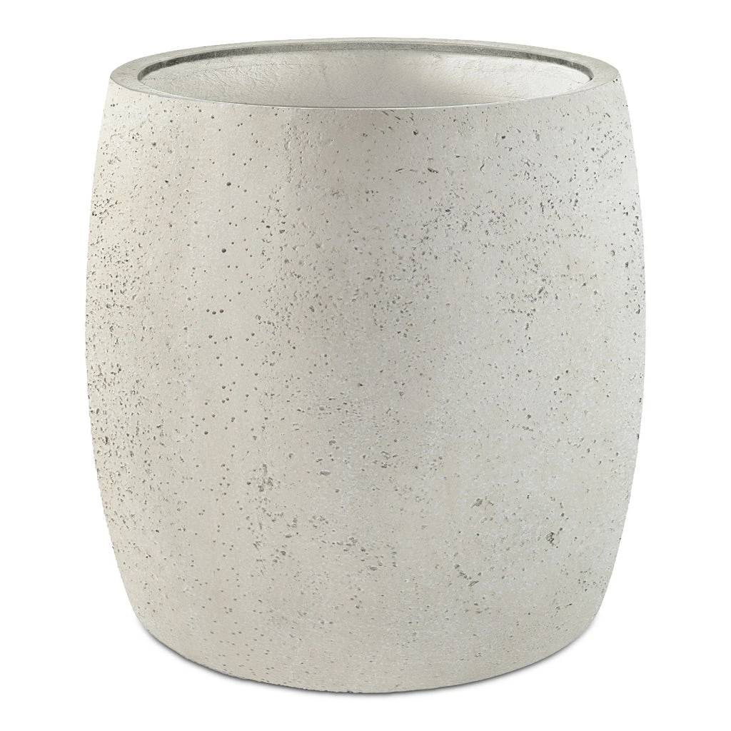Grigio Modern Planter - Antique White Concrete 3 Grigio Modern Planter - Antique White Concrete