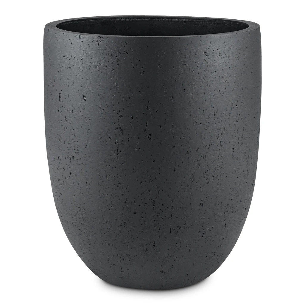 Grigio Tall Egg Pot Planter - Anthracite Concrete 3 Grigio Tall Egg Pot Planter - Anthracite Concrete