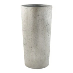 Grigio Tall Partner Planter - Antique White Concrete
