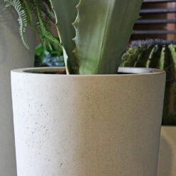Grigio Tall Partner Planter - Antique White Concrete -Plant Promotion Store Grigio Vase Antique White