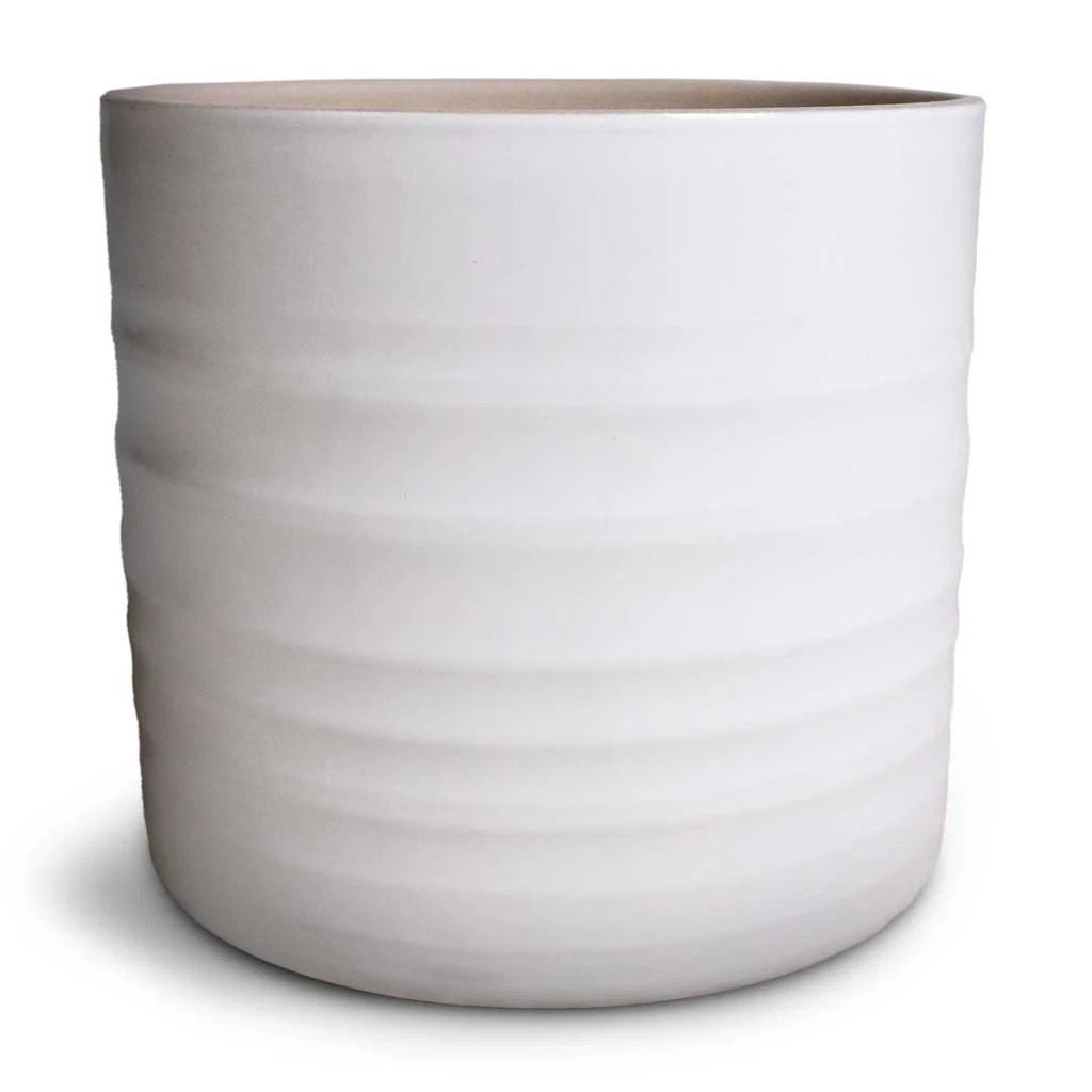 Hadleigh Plant Pot - White 3 Hadleigh Plant Pot - White