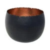Hammered Bowl - Black With Copper 2 Hammered Bowl - Black With Copper -Plant Promotion Store Hammered Bowl Black Copper30