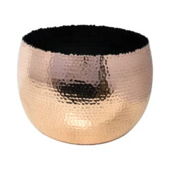 Hammered Bowl - Copper With Black