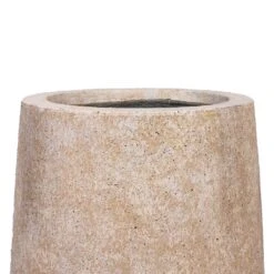 Harith High Mineral Planter - Travertine -Plant Promotion Store Harith High Mineral Planter Travertine 28x33cm 2